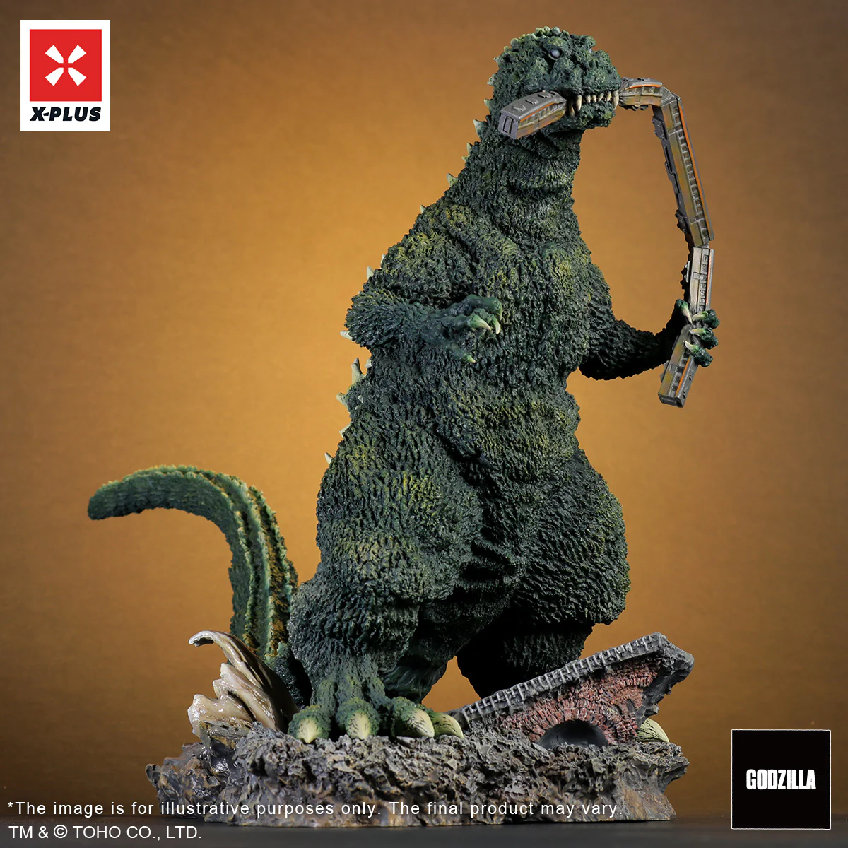 Toho 30cm Series Godzilla 1954 (Train Biter) Lobby Card Color Version - Image 3