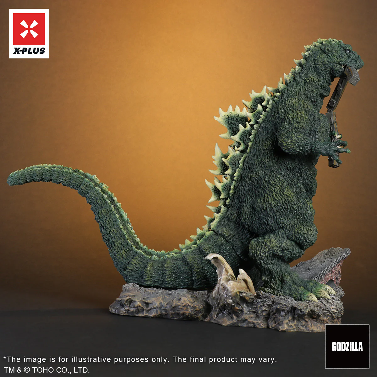 Toho 30cm Series Godzilla 1954 (Train Biter) Lobby Card Color Version - Image 5