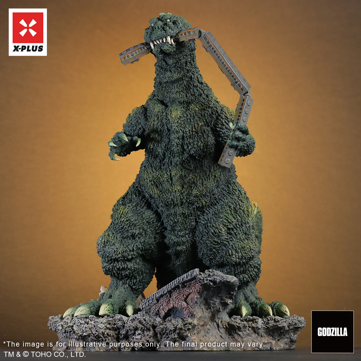 Toho 30cm Series Godzilla 1954 (Train Biter) Lobby Card Color Version - Image 7
