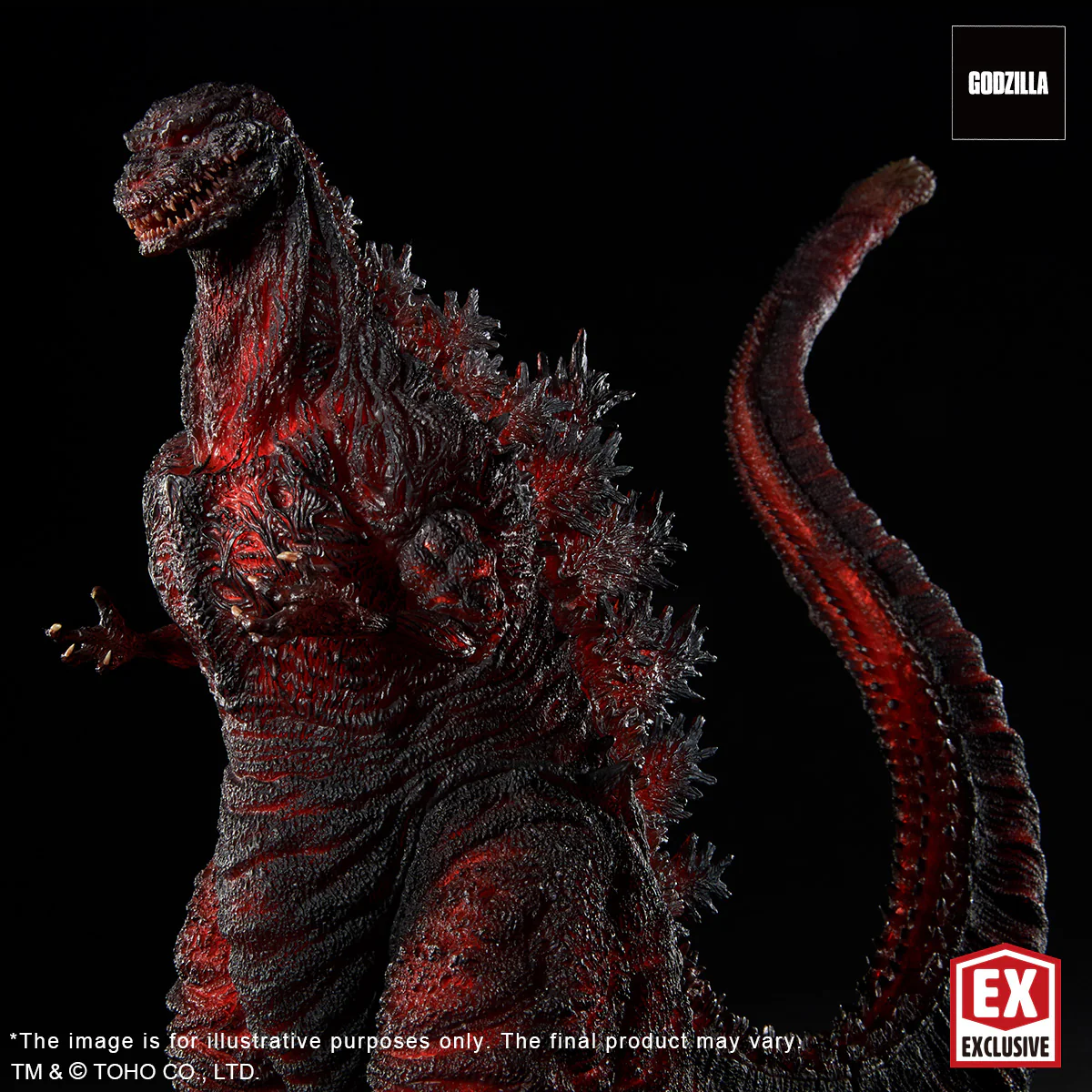 TOHO 30cm Series Sakai Yuji Modeling Collection Godzilla(2016) 4th Form Light up Ver. (Shonen RIC Exclusive) - Image 6