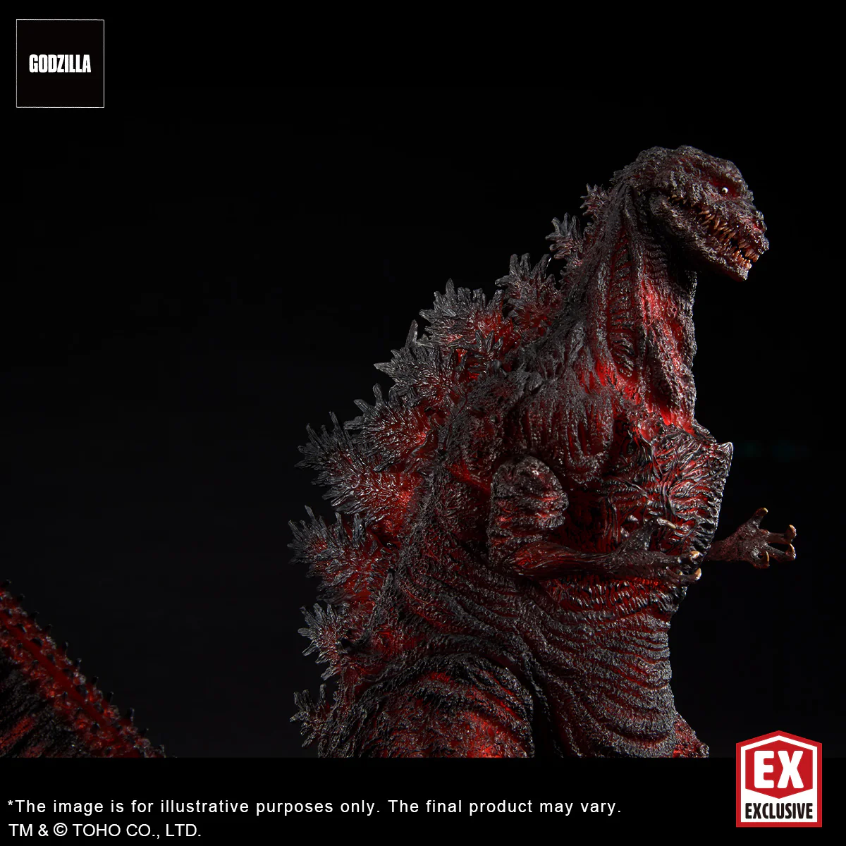 TOHO 30cm Series Sakai Yuji Modeling Collection Godzilla(2016) 4th Form Light up Ver. (Shonen RIC Exclusive) - Image 7