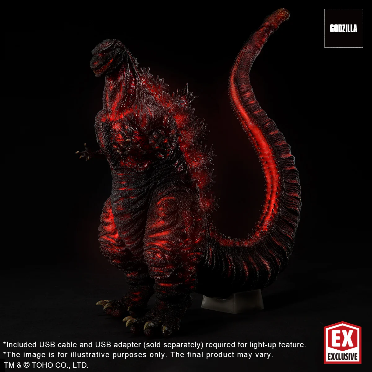 TOHO 30cm Series Sakai Yuji Modeling Collection Godzilla(2016) 4th Form Light up Ver. (Shonen RIC Exclusive) - Image 9