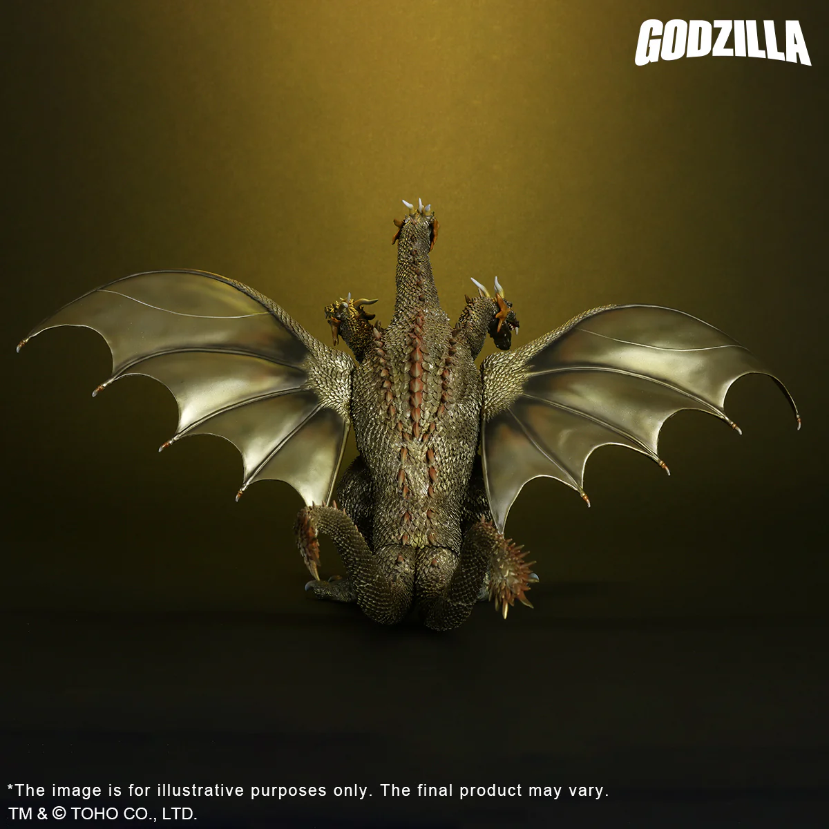 Toho Daikaiju Series FAVORITE SCULPTORS LINE King Ghidorah (2001) Battle color ver. - Image 5