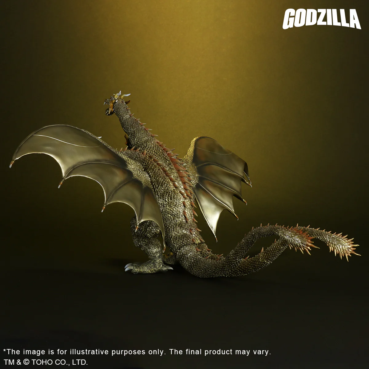 Toho Daikaiju Series FAVORITE SCULPTORS LINE King Ghidorah (2001) Battle color ver. - Image 6